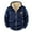 fLeece Lined Jackets-Blue, variant on Sherpa Lined Jacket Men Hooded Warm Winter Zip up Heavyweight Sweatshirt Relaxted Fitted Long Sleeve Drawstring Casual Coats with Pockets Trendy Solid Color Outfits