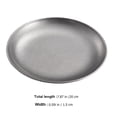 thumbnail image 2 of LABELEPH Round Restaurant Serving Trays for Graduations Stainless Steel 1Pcs, 2 of 8
