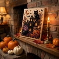 thumbnail image 2 of Diamond Art Kits for Adults, Halloween Diamond Art, Halloween Decor Ghost Pearl Art Kit, Pre-Framed DIY Rhinestone Painting Decor Beginner DIY Seasonal Party Gift 3D Pearl Sparkle C, 2 of 7