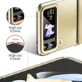 thumbnail image 4 of ELEHOLD for Samsung Galaxy Z Flip 3 Frosted Case with Hinge Protection,Frosted PC Plating Full Body Protective Non-Slip Shockproof Case for Samsung Galaxy Z Flip 3,Gold, 4 of 7