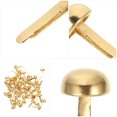 thumbnail image 2 of LOVEVER 100 PCS Decor Thumb Tacks Brass Fasteners Small Paper Brads Metal Decorative Nails, 2 of 6