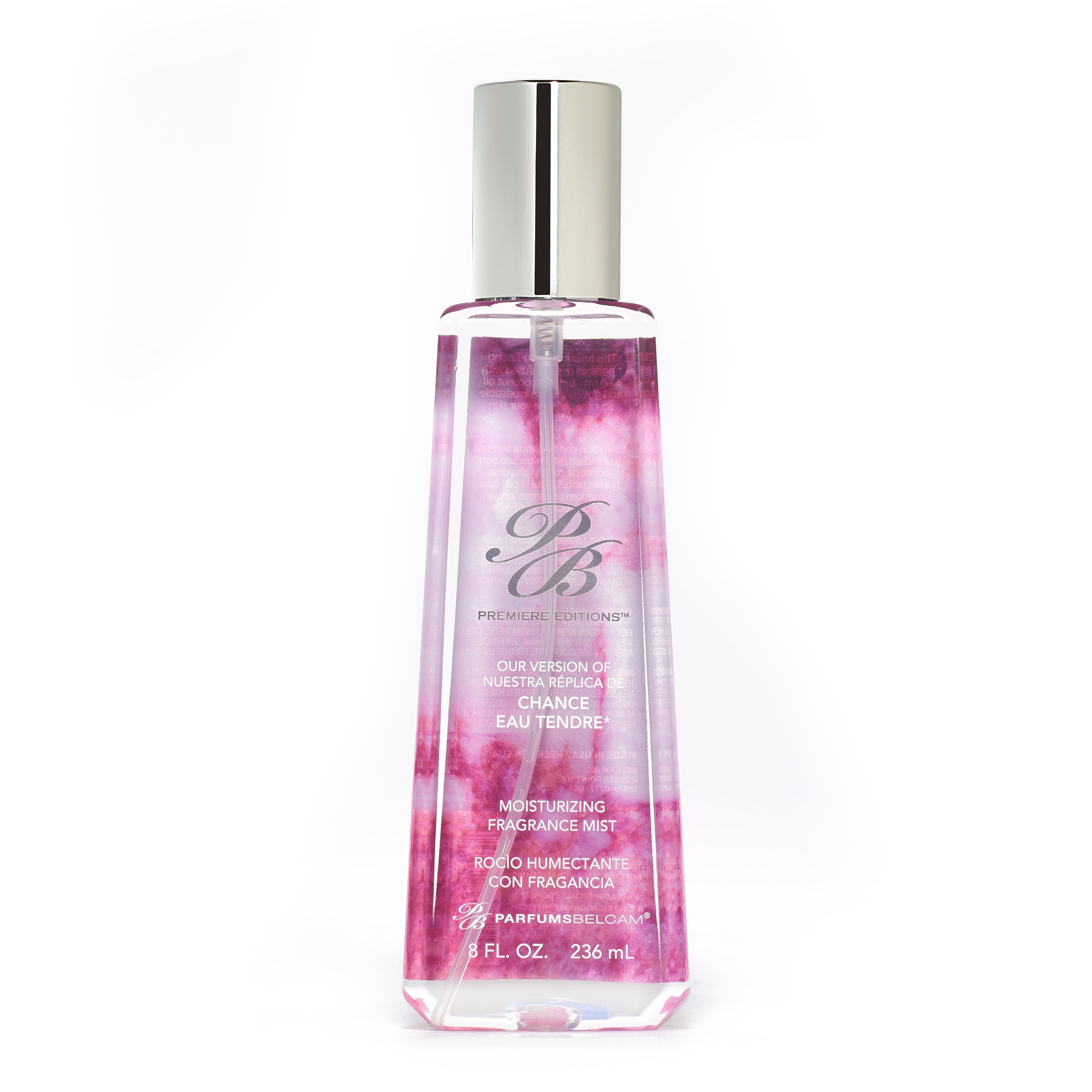Parfums Belcam Chance Eau Tendre Body Sprays for Women, 8 Oz
