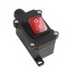 thumbnail image 1 of Power Line Midway Waterproof Switch Type Switch Replaces Performance Push Button Upgrade Installation, Red Light, 1 of 5
