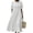 White, variant on Xaqiouau Women's Short Sleeve Maxi Dress Peter Pan Collar Button Decor Linen Blend Loose Casual Summer Beach Dress