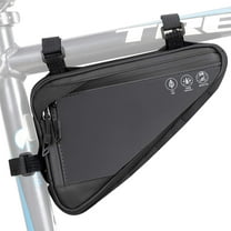 AUTOWT Bike Frame Storage Bag - Water Resistant Reflective Triangle Pouch for Mountain Road Bike
