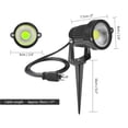 thumbnail image 4 of Inteprter Impermeable 3W COB LED Césped Jardín Luz de inundación Patio Camino Proyector Lámpara con punta Impermeable Blanco cálido AC / DC 12V Iluminación y accesorios Frío Inteprter HA026097-01, 4 of 6