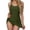 Green, variant on Staron Women's Swimdress Modest One Piece Swimsuit with Skirt Tummy Control Removable Bra Pads Casual Beach Vacation Bathing Suit, Black L
