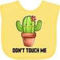 thumbnail image 3 of Inktastic Cute Cactus Dont Touch Me Boys or Girls Baby Bib, 3 of 4