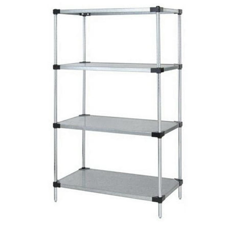 

Solid 4 Shelf Starter Units Stainless Steel - 21 x 42 x 74 in.