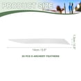thumbnail image 2 of Uxcell Arrow Vanes Turkey Archery Arrows Feathers Fletching, Right Wing Fit for Hunting Target Shooting - Knife Shaped White, 2 of 5