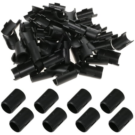 

32 Pairs Anti-static Wire Shelfing Shelf Lock Clips Split Shelf Sleeves (Black)