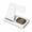 white, variant on 3-in-1 Foldable Wireless Charging Station, 15W Fast Wireless Charger Dock for iPhone, Apple Watch and AirPods, Space-Saving Desk & Nightstand Charging Stand