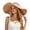 Khaki, variant on Women Sun Hat Wide Brim Cap Summer Fashionable Bow Beach Travel Visor Cap