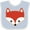 Blue and White, variant on Inktastic Fox Woodland Animals Boys or Girls Baby Bib