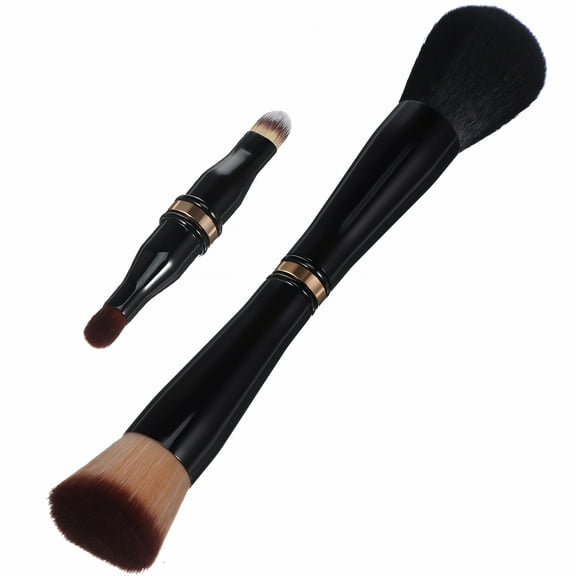 RAGUPEL 2026 New 4 in 1 Makeup Brush Double Sided Makeup Brush Travel Face Brush Concealer Brush for Home,Travel,Salon,Professional Use