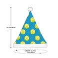 thumbnail image 3 of Fuzoiu Ball Tennis Print Santa Hat Christmas Hat for Adults,Santa Hats with Pompom, Unisex Xmas Holiday Hat for Christmas New Year Festive Party Supplies, 3 of 6