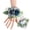 Blue Wrist flower, variant on Yihuala Realistic Rose Boutonniere Wedding Corsage Wrist Flower Optional for Weddings Decoration in Soft Color