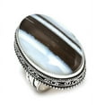 thumbnail image 2 of Natural Owyhee Opal Gemstone Handmade 925 Sterling Silver Jewelry Ring S.10, 2 of 2