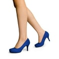 thumbnail image 6 of BURUDANI Women's New Classic Elegant Versatile Low Stiletto Heel Dress Platform Pumps Shoes, 6 of 10