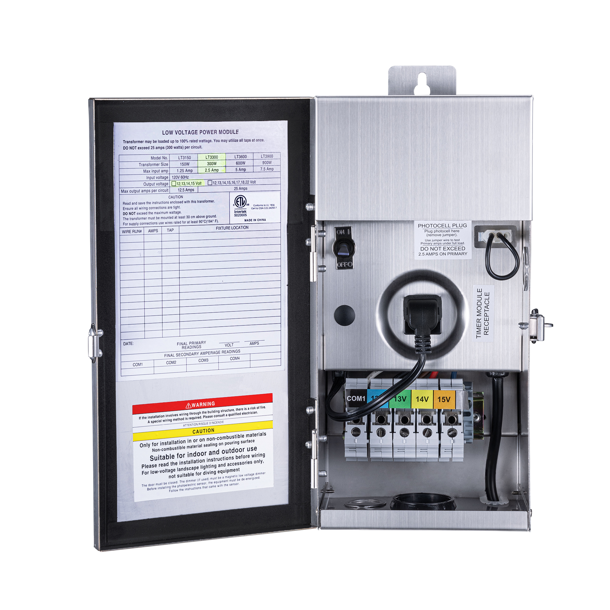 Paradise GL33120 12V/120W Weatherproof Transformer With Astronomical