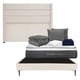 thumbnail image 1 of Colchón Restonic Queen Size Trini + Box Base Cama Slim + Cabecera Lugo Crema + Almohada 2Pack + Protector Cloud + Sabanas Softy + Edredon Homy, 1 of 8