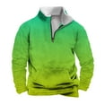 thumbnail image 2 of Sudadera sin capucha para hombre, informal, a la moda, con cuello alto, estampado de calaveras, cremallera, jersey de manga larga, blusa de poliéster para hombre, 2 of 5