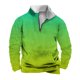 thumbnail image 2 of Sudadera sin capucha para hombre, informal, a la moda, con cuello alto, estampado de calaveras, cremallera, jersey de manga larga, blusa de poliéster para hombre, 2 of 5