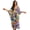Vibrant Hippie Flower, variant on Xixirimido Vibrant Cherry Blossom Print Women's Kaftan Dresses Plus Size Beach Cover Up V-Neck Batwing Sleeve Swimsuit Coverup Summer Caftan Dress