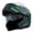 Arrow Green, variant on 1Storm Adult Motorcycle Modular Flip up Street Bike Full Face Dual Visor Helmet HB-B89CLS Matt Black