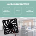 thumbnail image 4 of 3.5 Inch Hard Disk Bracket 3 Layers Holder Desktop Computer Case HDD Expansion Support Bracket B,1 x Hard Disk Bracket kit,Black, 4 of 8