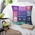 Sweet 16 Gifts for Girls, Gifts for 16 Year Old Girl Pillow Cover 18" X