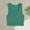 Green, variant on Women Sexy Casual Sports Yoga Elastic Tank Seamless Reversible Ribbed Crop Top Tight Sleeveless Solid Color Camisoles