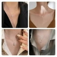 BestWater Drop Necklace Women's Simple Advanced Clavicle Chain