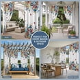 thumbnail image 5 of 1 Panel Outdoor Curtains for Patio Waterproof 54"x95" Bohemian Floral Weatherproof Privacy Outsides Curtains, Retro Abstract Flowers Boho Ethnic Grommet Thermal Drapes for Cabana Porch Pergola, 5 of 8