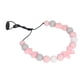 thumbnail image 3 of Collar masticable con cuentas de silicona suave, collar de dentición con colgante en forma de arco de masaje de goma de bebé para bebé rosa, 3 of 5
