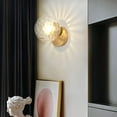 thumbnail image 3 of Wall Sconce Mid Century Modern Glass Globe Wall Lights, 1 Light,6" Wide E26 Bathroom Vanity Lights for Living Room Bedroom Bedside Hallway,Gold,D, 3 of 7