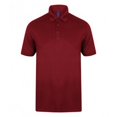 thumbnail image 1 of Henbury - Polo elástico de microfibra piqué para hombre (Burdeos), 1 of 1