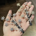thumbnail image 3 of Cheers.US 4Pcs Women Girls Stylish Hair Pin Shiny Rhinestones Fringe Fixation Star Hair Clip Styling Tool Hair Accessories for Daily Life, 3 of 7