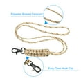 thumbnail image 3 of Uxcell Paracord Lanyard Braided Lanyard Necklace Keychain Badge Lanyard with Alloy Clip Desert Camo, 3 of 5