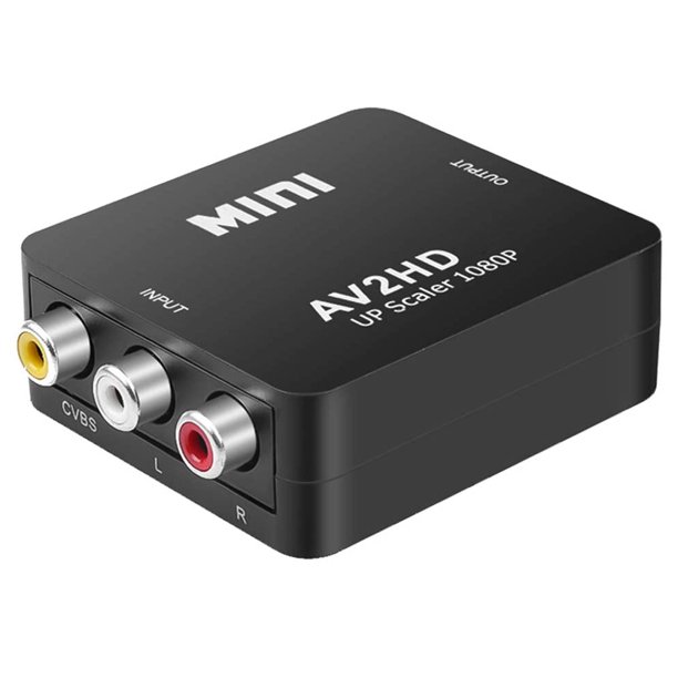 HD 1080P AV a HDMI convertidor Btafrte AV2HDMI adaptador para TV PS3 DVD Xbox proyector
