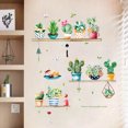 thumbnail image 3 of Cute Cactus Pattern Self Adhesive Wall Sticker for Living Room Bedroom Wardrobe Porch Decor, 3 of 7