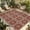 Brown, variant on Red Boho Outdoor Rug for Patio/Deck/Porch, Non-Slip Large Area Rug 6 x 9 Ft, Vintage Country Ethnic Abstract Flowers Art Indoor Outdoor Rugs Washable Area Rugs, Reversible Camping Rug Carpet Runner