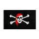 thumbnail image 2 of Creative Pirate Theme Flags Bunting For Halloween Party Decoration Featuring Skull Design 90x150cm 2Pcs, 2 of 4