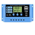 thumbnail image 1 of 30A 20A 10A Solar Charge Controller 12V 24V Auto Solar Panel PV LCD Controller For Lead-Acid Battery, Lithium Battery Dual USB ,Easy to Installation, 1 of 6