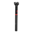 thumbnail image 1 of Publicaciones de asiento de bicicleta Unique Bargains con ajuste de altura y ángulo, poste de sillín de bicicleta, tubo de asiento negro mate, negro brillante, rojo, 1 Pc 27.2x300mm fibra de carbono, 1 of 7
