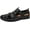 Black, variant on Mens Summer Breathable Sports Sandals Leather Hiking Comfortable Slippers Closed Toe Outdoor Casual Fisherman Shoes Brown 10 US