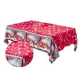 thumbnail image 3 of Maoww Decorative Christmas Tablecloths Cartoon Xmas Home Party Decorations Festival Table Cover, 3 of 8