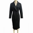thumbnail image 6 of ZOELNIC Blazer Dress for Women 2025 - Long Sleeve Business Bodycon Midi Dress for Office, Wedding & Party, L, 6 of 7