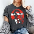 thumbnail image 2 of Twin Peaks Shirt Retro TV Show, Retro Horror Shirt Men's And Women's Graphic Tee 100% Cotton by TBun, Full Sizes S-5XL, 2 of 3