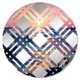 thumbnail image 2 of Designart "Tonalism Charm Of The II" Nautical & Beach Plaid Round Wall Mirror - Beach Oval Printed Decorative Mirror - Multiple Color Options, 2 of 5